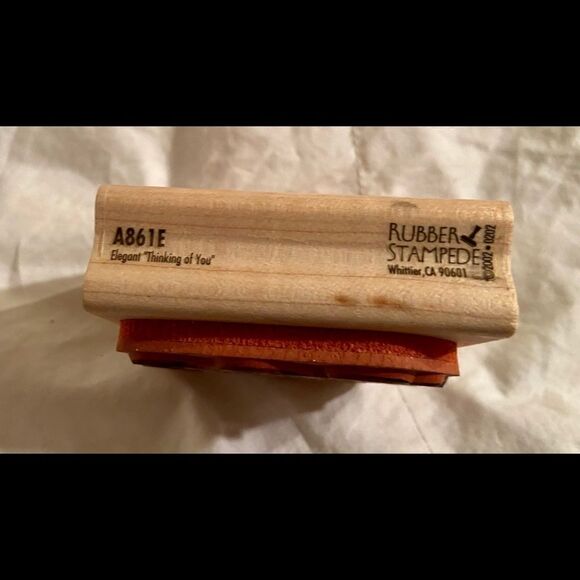 Rubber Stampede Rubber Stamp "Thinking of You" EUC - Picture 4 of 4
